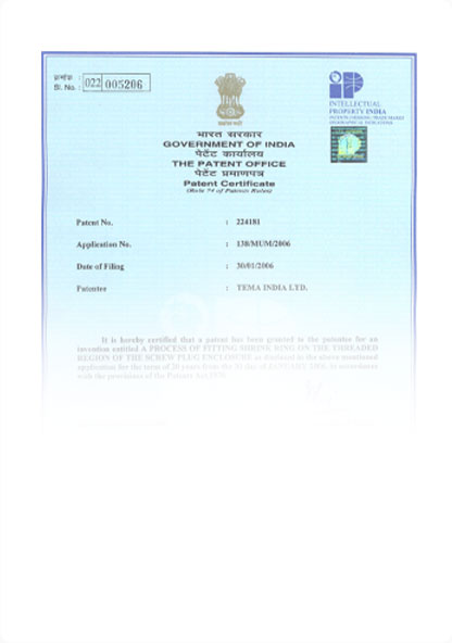 Patented shrink-ring