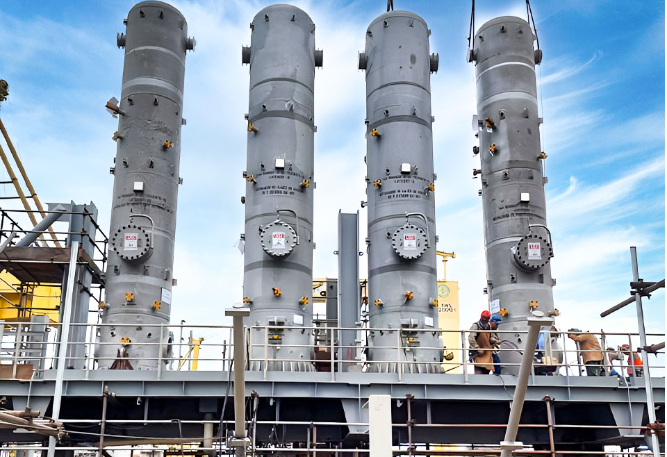 VRU 1st and 2nd Stages Suction Scrubbers